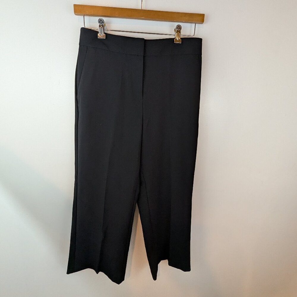 NWT Ann Taylor Factory The Slim Wide-Leg Pant in Black, Sz 6